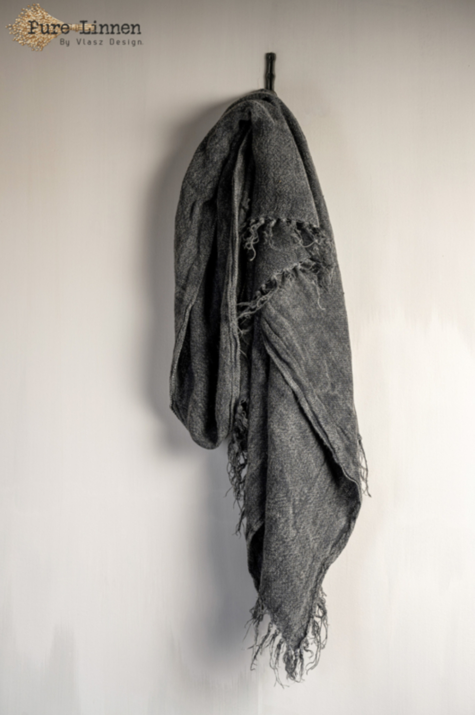 Pure linnen plaid 100% linnen Lydia grey