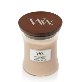 WoodWick candle vanilla & sea salt