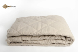 Pure linnen sprei naturel diamond