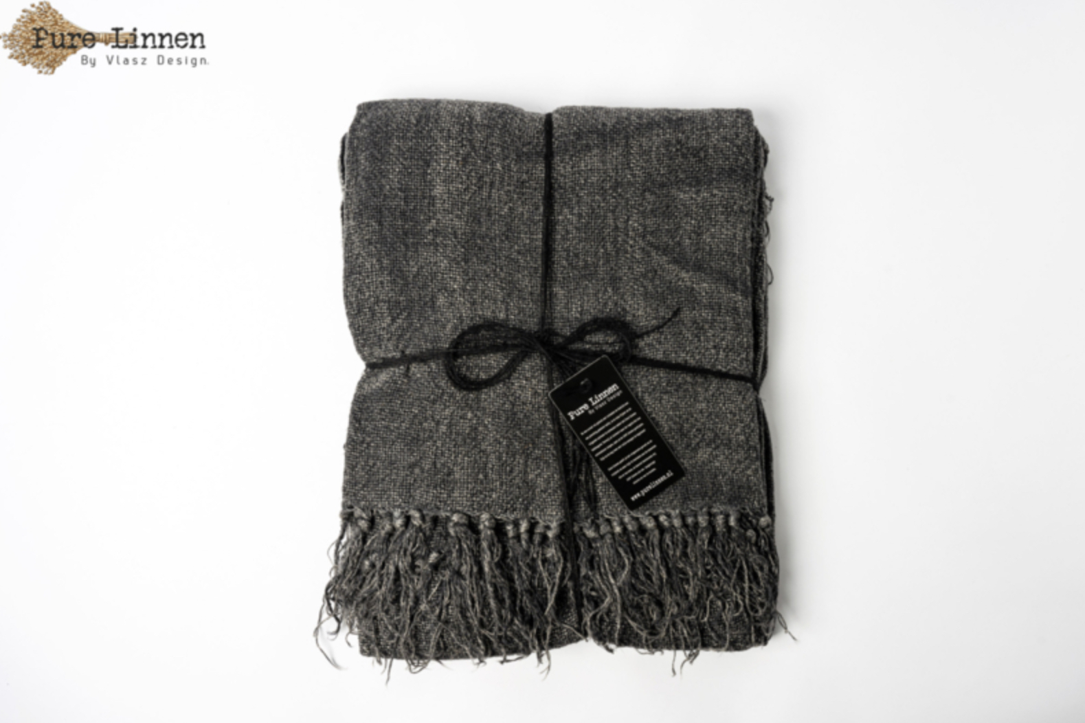 Pure linnen plaid 100% linnen Lydia grey