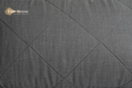 Pure linnen sprei donkergrijs diamond