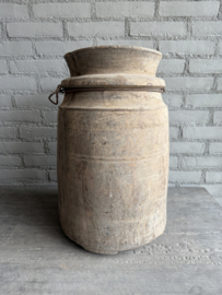 Nepalese houten pot XL nr.2