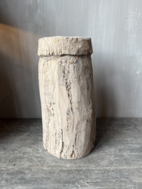 Nepalese houten pot XL nr.3