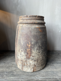 Nepalese houten pot XL nr.1