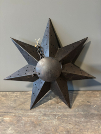 Metalen kerst ster hangend Kushi 40cm