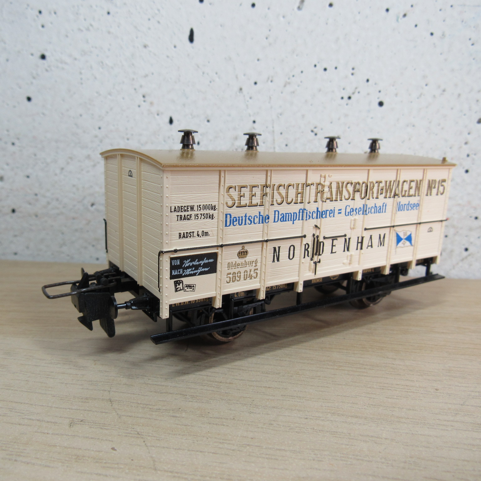 Trix express 53 3407 00 Seefischtransport wagen in ovp