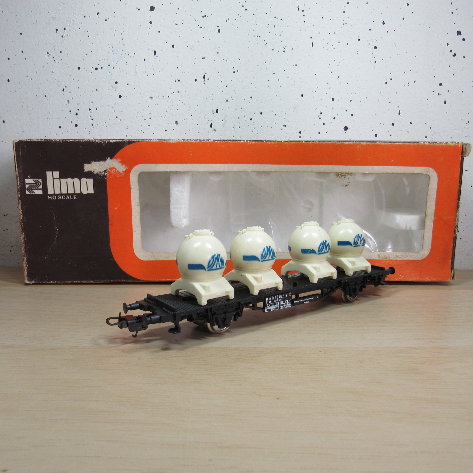 Lima 2843 DB container wagen in ovp