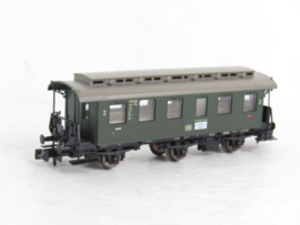 Fleischmann 8072K N DB Tweede klas doorgaande wagon met bagageruimte, type/uitvoering B3itr Pr 08, 3-assig, groen in ovp