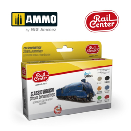 Ammo MIG Railcenter 1012 Klassieke British stoomlocomotieven 15ML, 6 potten