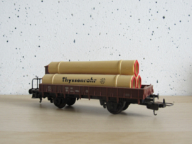 Lima 302811 FS “Thyssenrohr” Platte bakwagen met lading en remmershuisje in ovp