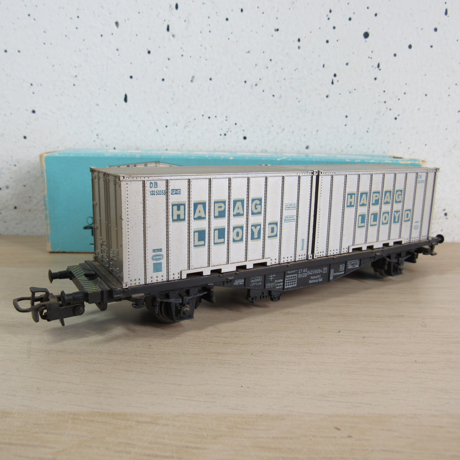 Marklin 4659 DB Containerdraagwagen in ovp