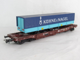 Roco 44311B DB Dieplader met vrachtwagen oplegger (Khüne & Nagel) in ovp