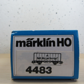 Marklin 4483 SJ Containerdraagwagen (Sätt Färg pa Sverige) in ovp