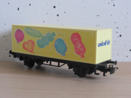 Marklin 44266 DB Containerwagen verjaardag Unicef 1999 in ovp