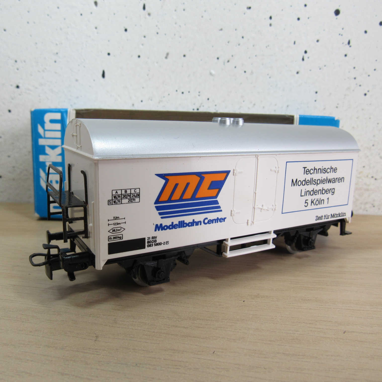 Marklin 4415 DB Gesloten goederenwagen (koel) (Modelbahn Center) in ovp