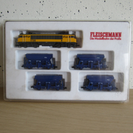 Fleischmann 9387 N NS 1738 met NS zelflosser set in ovp