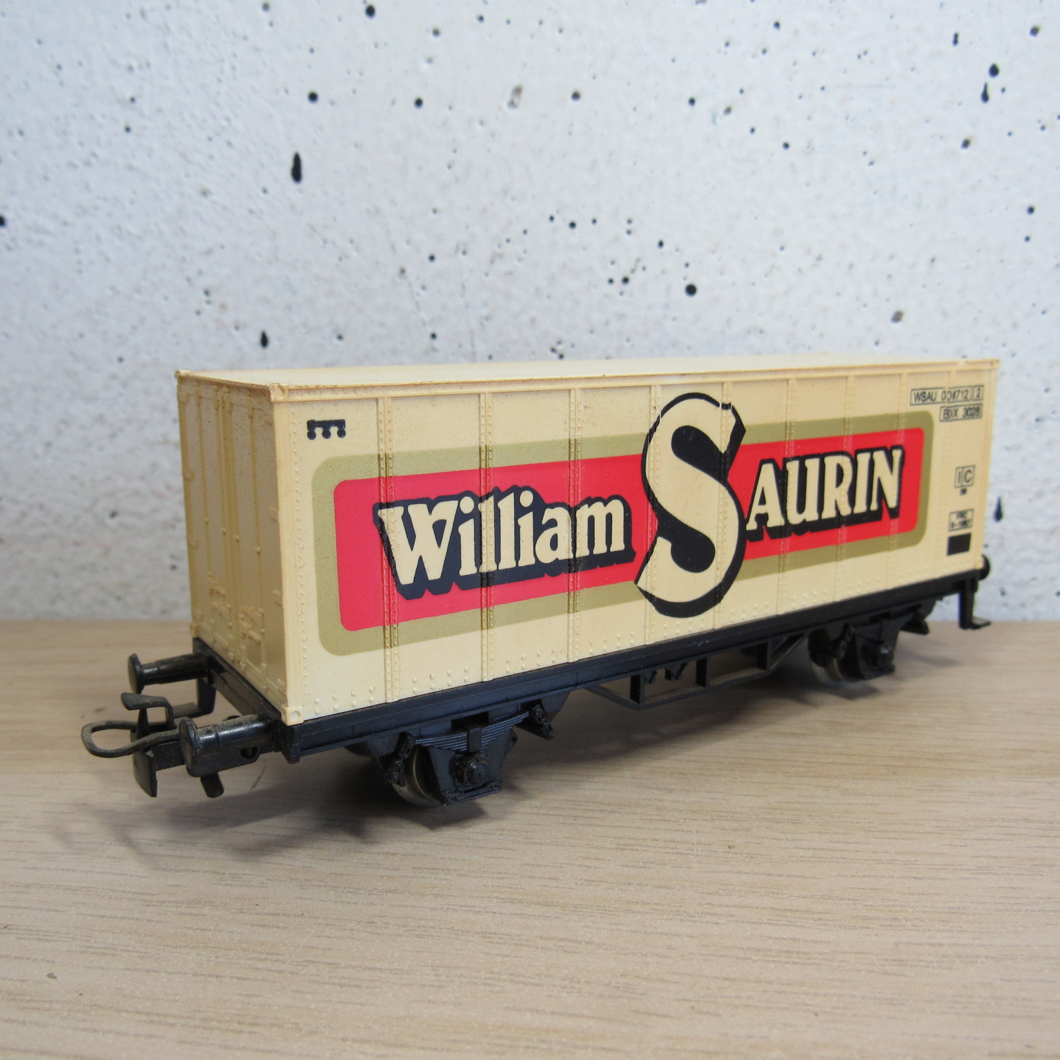 Marklin 4481 Containerdraagwagen (William Saurin) in ovp