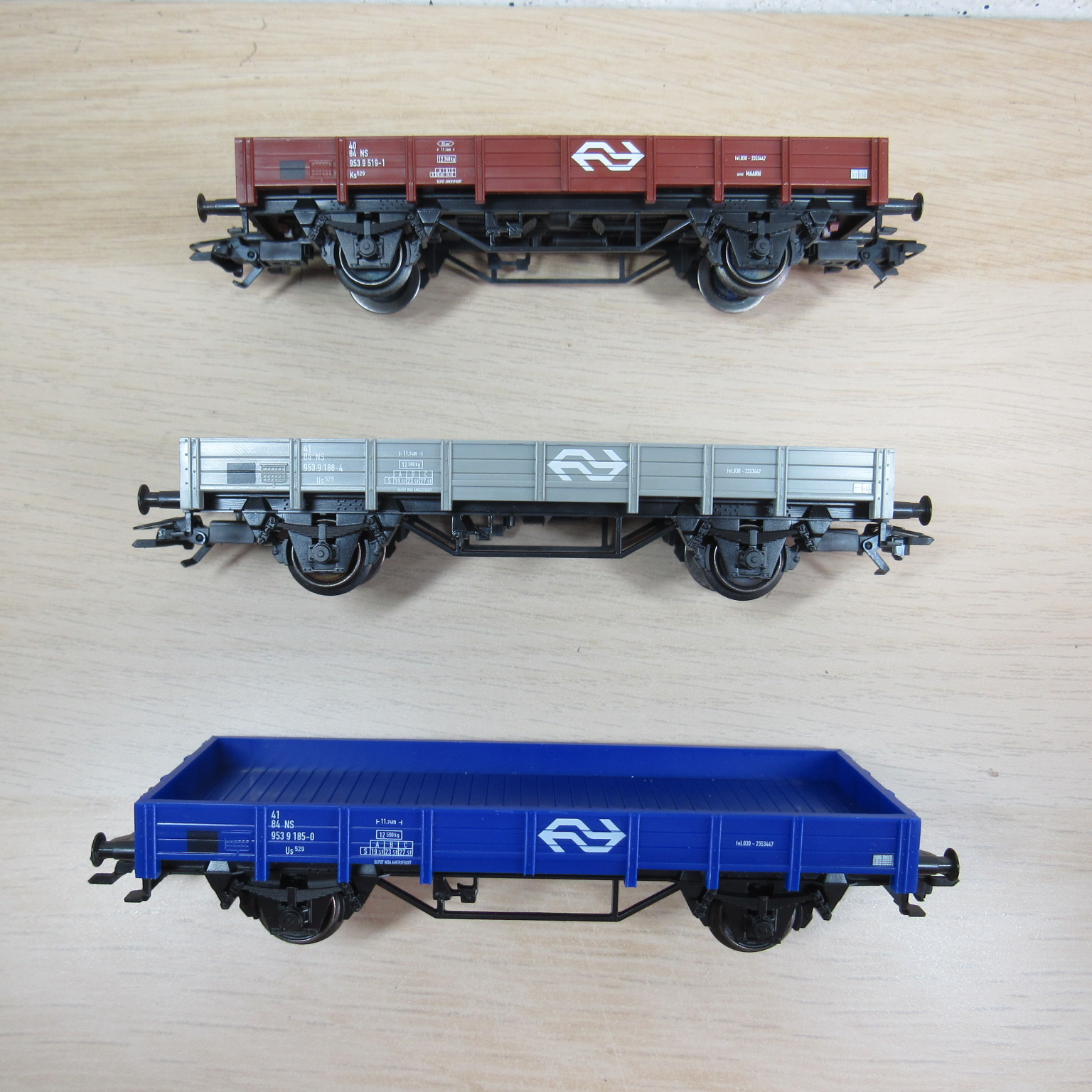Marklin 44333 NS set lageboordwagens in ovp