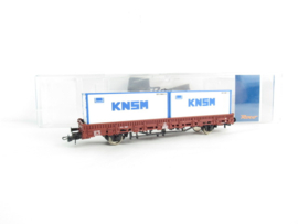 Roco 6600152 - Rongenwagen met container KNSM, NS
