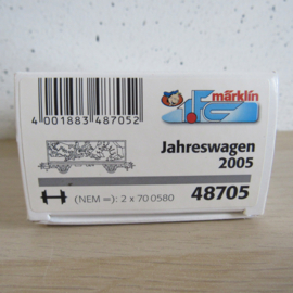 Marklin 48705 Containerwagen jaarwagen 2005 in ovp