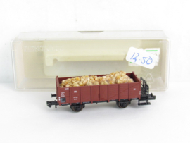 Fleischmann 8218K N DB Open goederenwagon, type/uitvoering Om 12, 2-assig, bruin in ovp