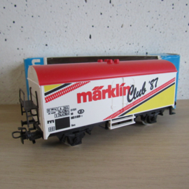 Marklin Gesloten goederenwagen Marklin clubwagon 1987 in ovp