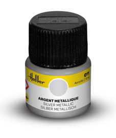 HELLER 9011 ACRYLIC PAINT 011 SILVER METALLIC 12 ML