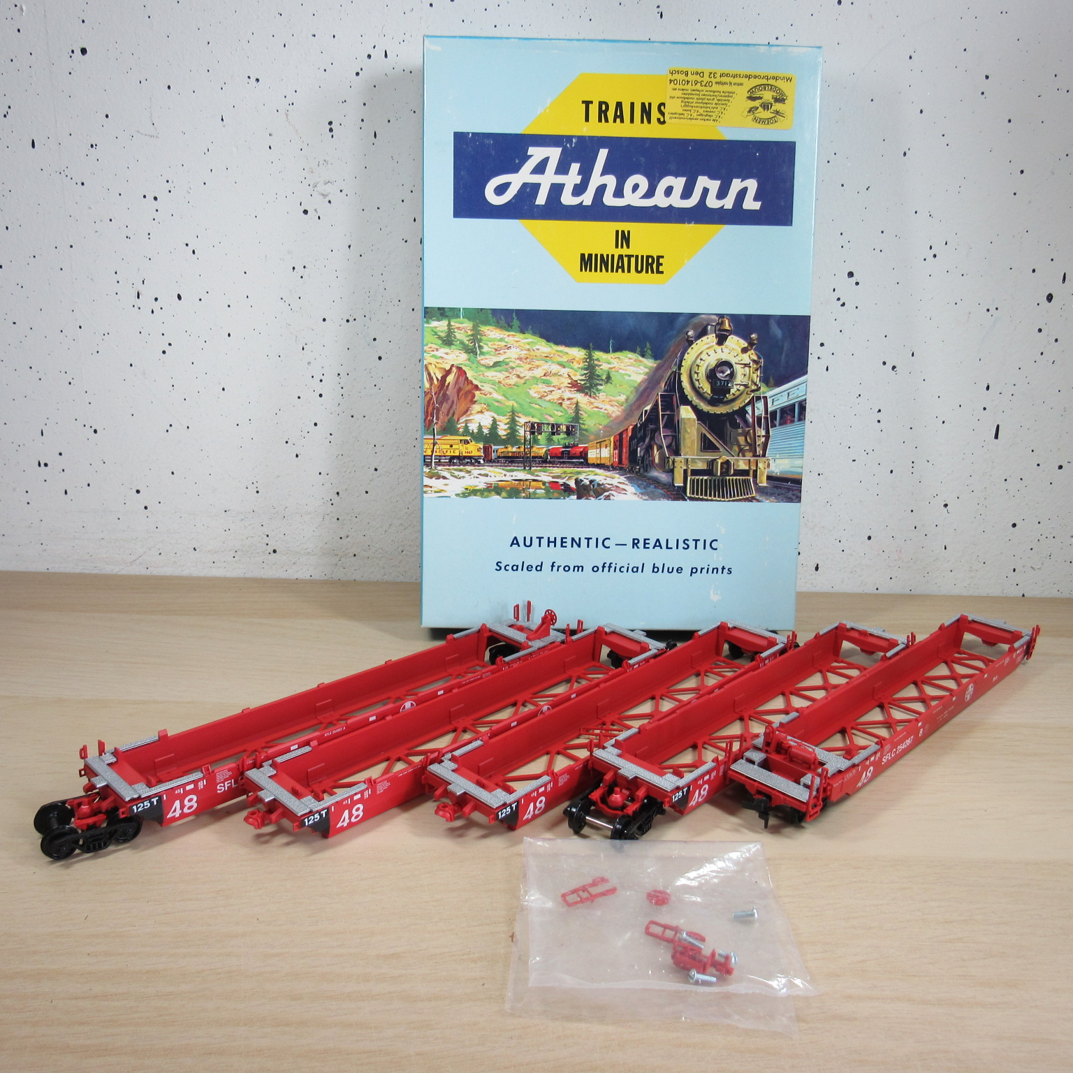 Athearn 5918 USA Santa Fe Gunderson Maxi-III 5 unit in ovp