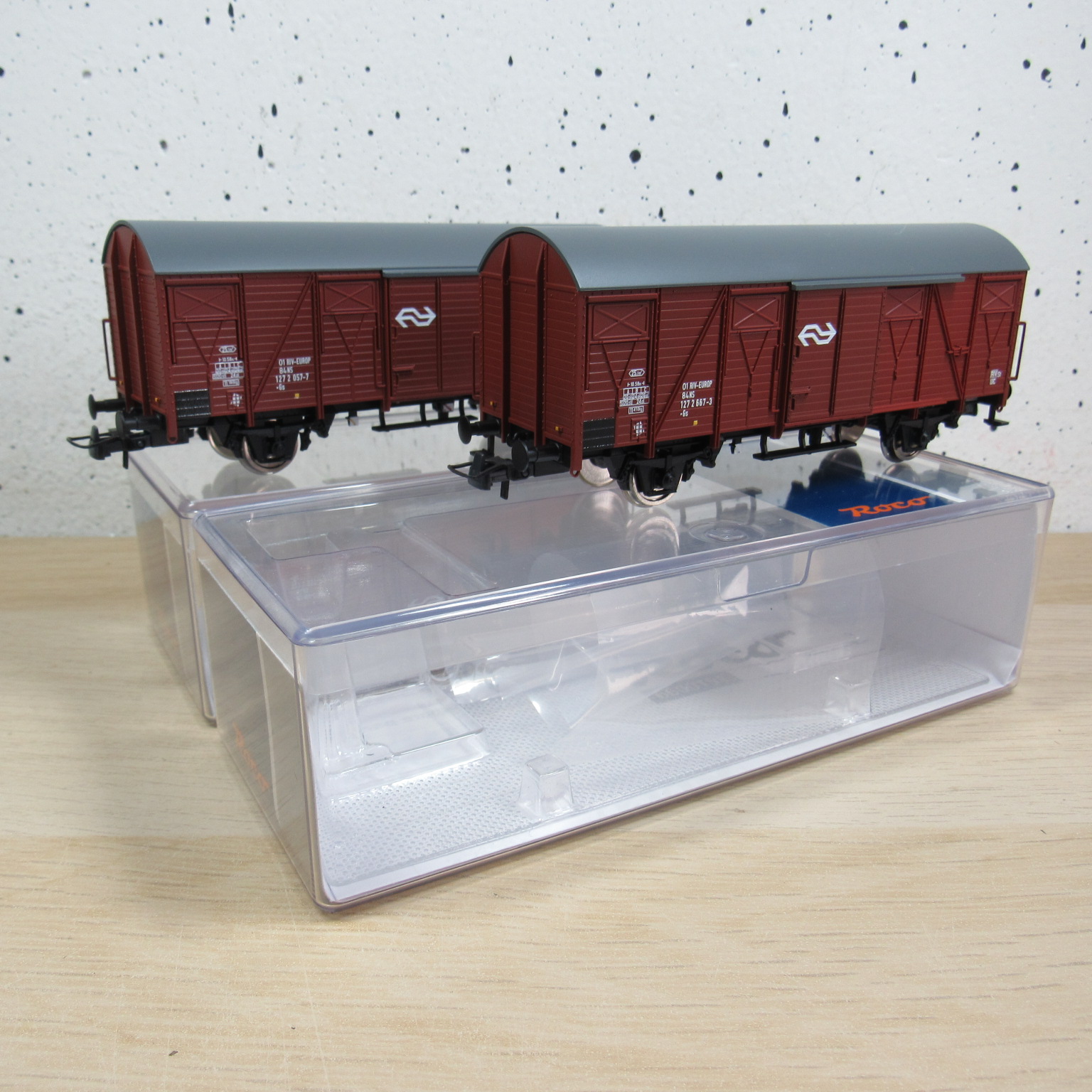 Roco 6600151 H0  Set van 2: Overdekte goederenwagen, NS