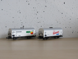 Trix N DB koelwagens (2x) in vervangende verpakking