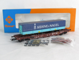 Roco 44311B DB Dieplader met vrachtwagen oplegger (Khüne & Nagel) in ovp