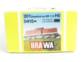 Brawa 0415 H0 DR BR201 Diesellocomotief (analoog/digitaal voorbereid) in ovp