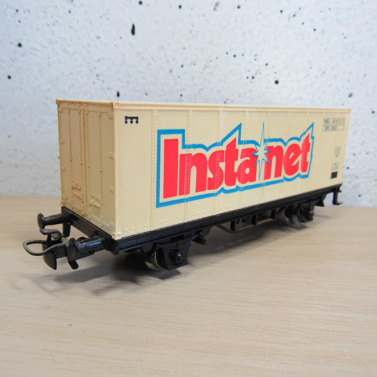 Marklin 4481 Containerdraagwagen (Instanet) in vervangende verpakking