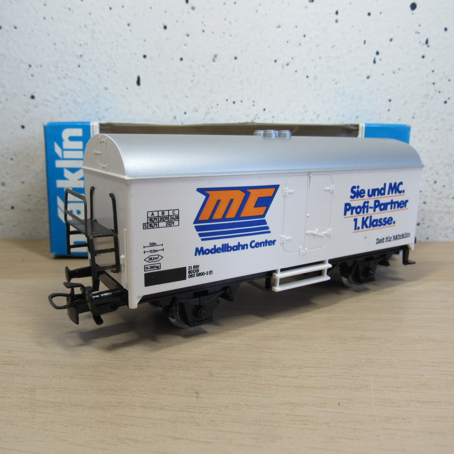 Marklin 4415 DB Gesloten goederenwagen (koel) (Modelbahn Center) in ovp
