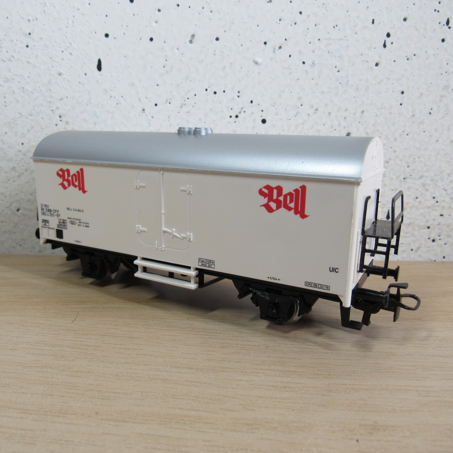 Marklin 4415 DB Gesloten goederenwagen (koel) (Bell) in Vervangende verpakking