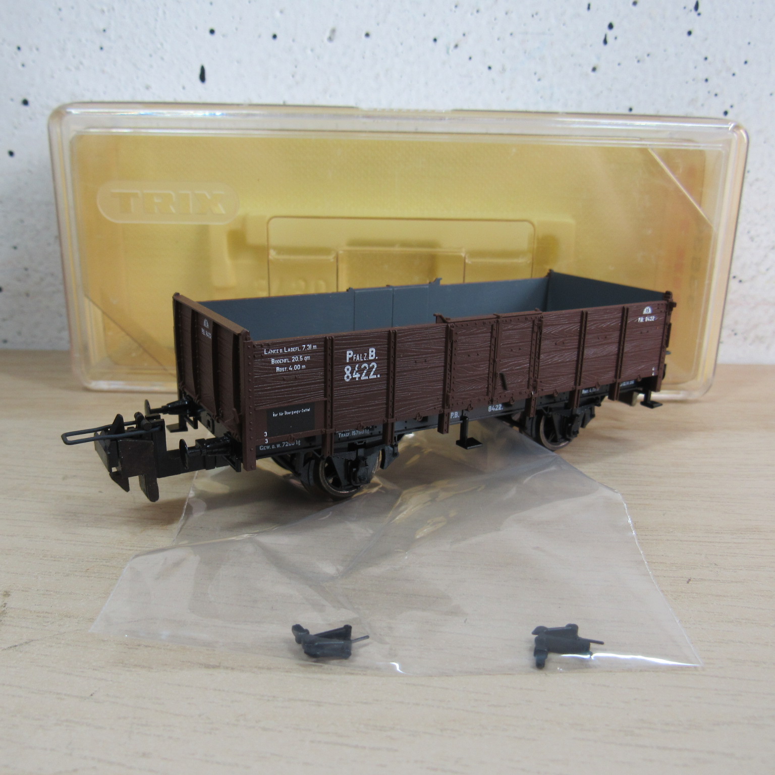 Trix express 33530 PfalzB open bakwagen in ovp
