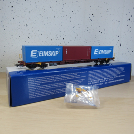 Piko 54687 NS Sgnss draagwagen beladen met 3 containers