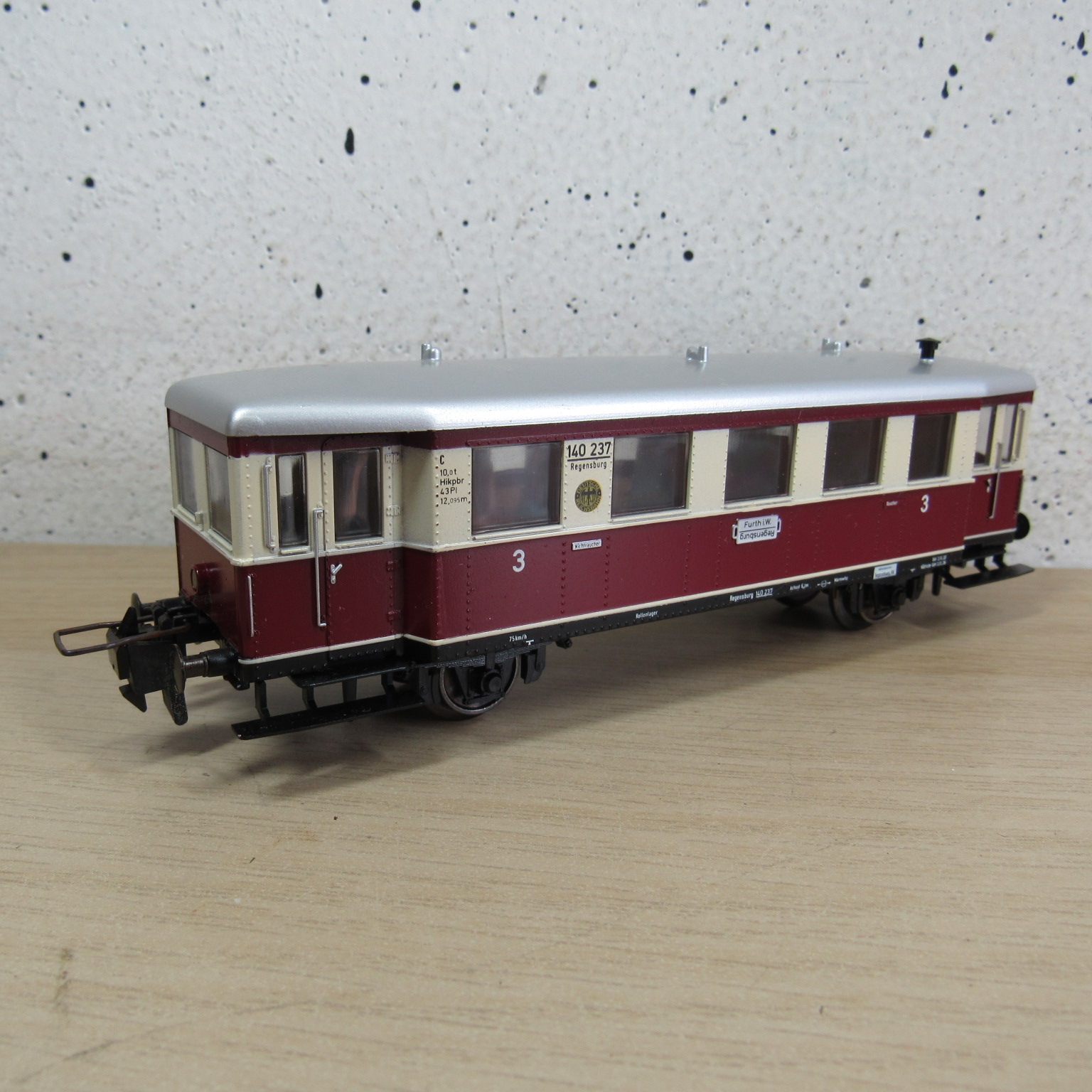Trix express 53 2275 00 DRG railbus bijwagen in ovp
