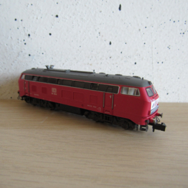 Minitrix 16283 N DB BR 218, rood in ovp