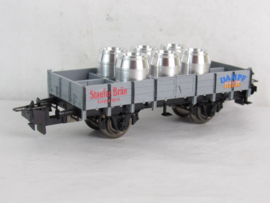 Trix Express 33925 DRG Lageboordwagen met bierfusten in ovp