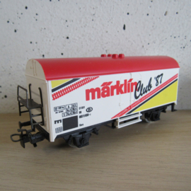 Marklin Gesloten goederenwagen Marklin clubwagon 1987 in ovp