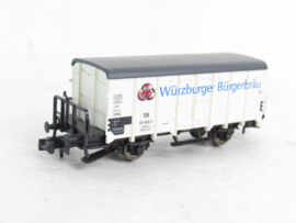 Fleischmann 834601K N DB (bierwagen), 2-assig, wit, `Würzburger Bürgerbräu` in ovp