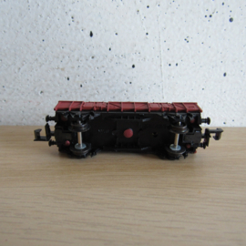 Ibertren 6321 N Renfe Lageboordwagen, 2-assig, bruin in ovp