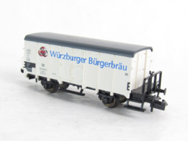 Fleischmann 834601K N DB (bierwagen), 2-assig, wit, `Würzburger Bürgerbräu` in ovp