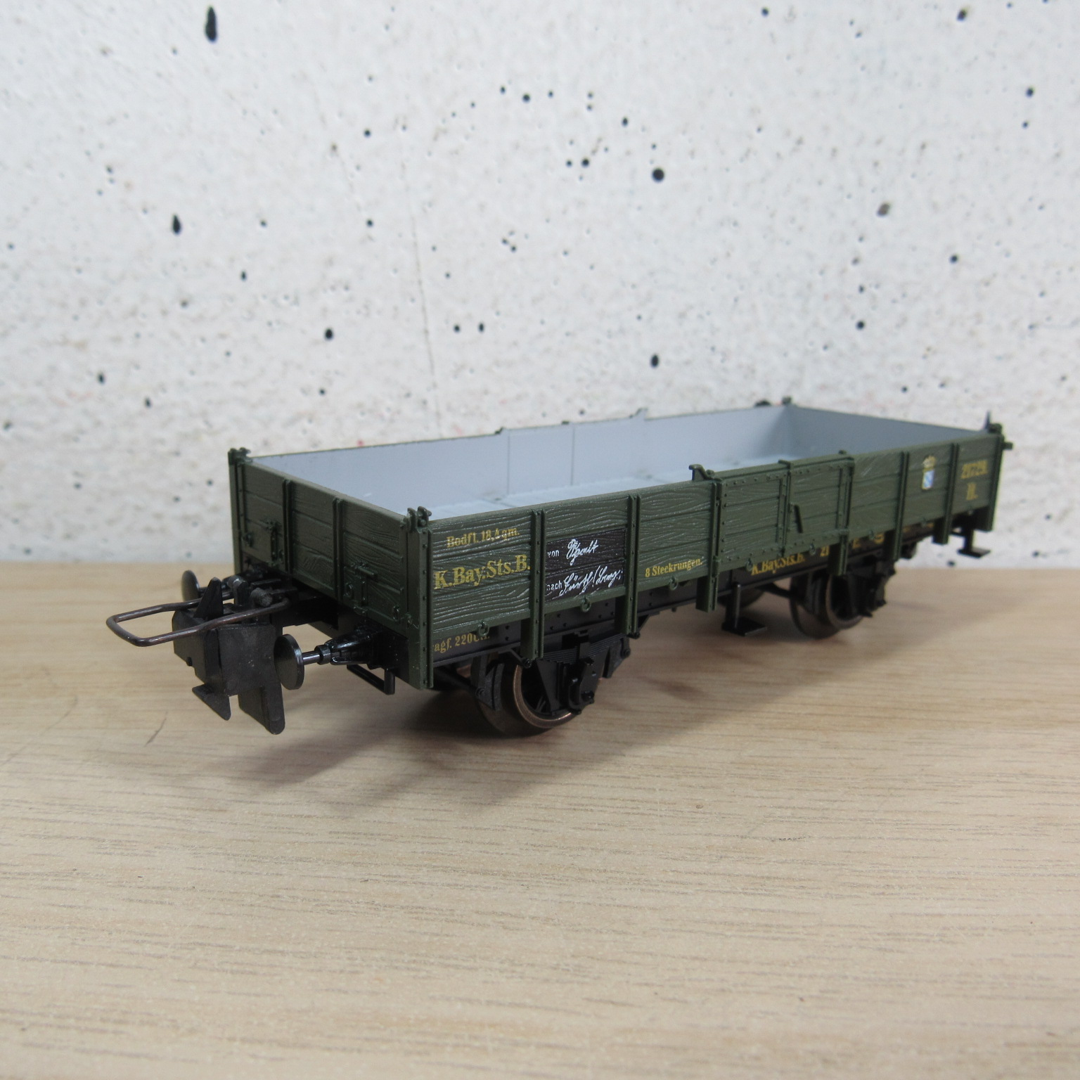 Trix express 53 3440 00 K.Bay.Sts.B platte wagen in ovp