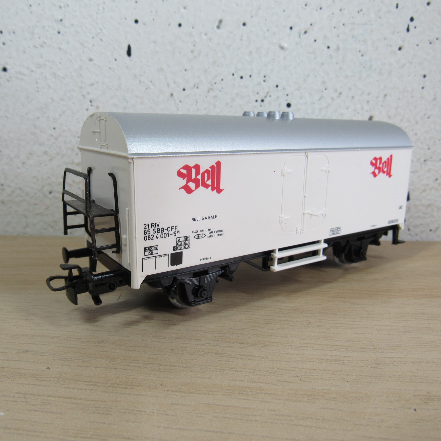 Marklin 4415 DB Gesloten goederenwagen (koel) (Bell) in Vervangende verpakking