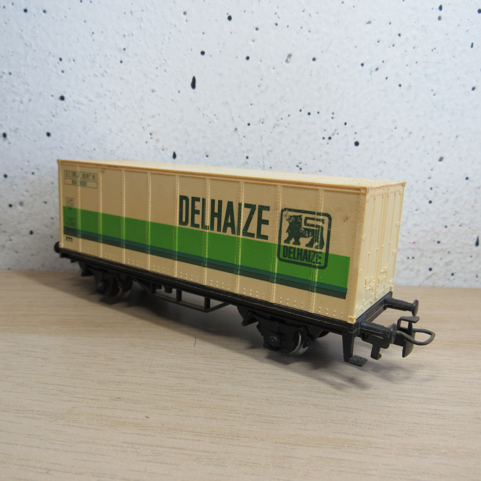 Marklin 4481 NMBS Containerdraagwagen (Delhaize) in Vervangende verpakking