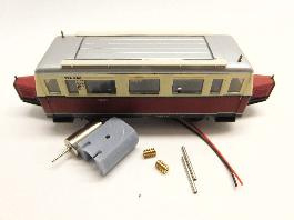 Micromotor HSB007G Bemo H0 / H0e / H0m Wismarer Schienenbus - nieuwe motor zonder vliegwiel