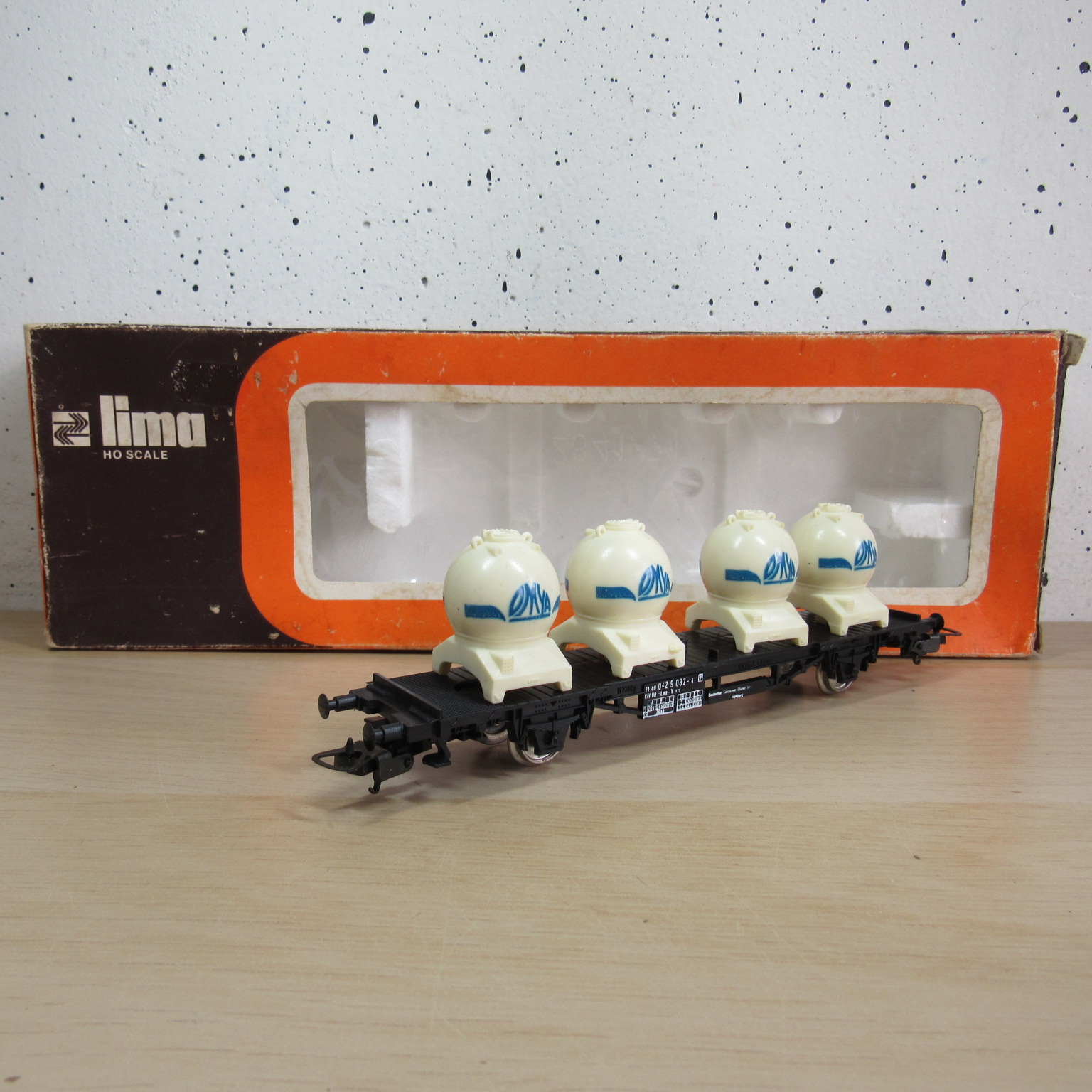 Lima 2843 DB container wagen in ovp