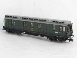 Fleischmann 8045K N DBP Spoorwegpostwagen met Brhs, type Post4-b/17, 4-assig, groen in ovp